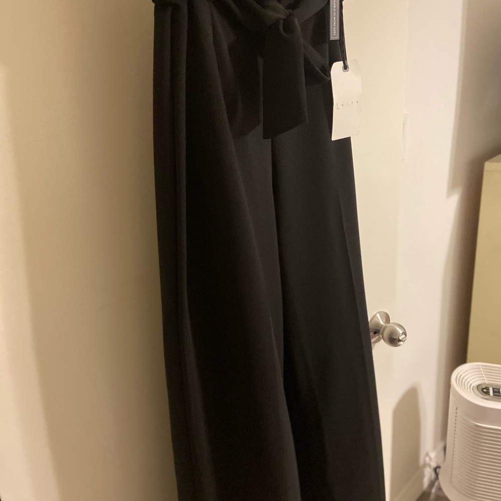 Leith Wide Leg Black Dress Pants - Hemmed Short!